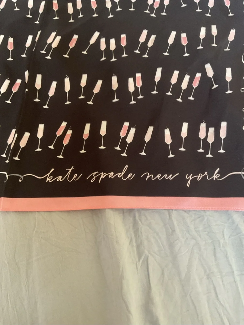 Kate Spade champagne Scarf EUC - Picture 3 of 7